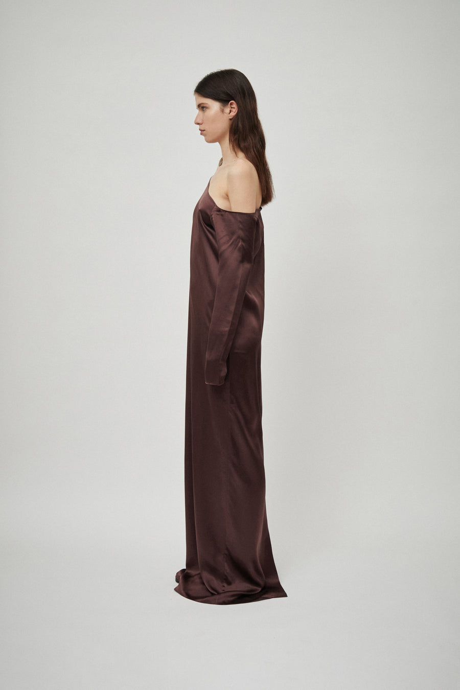 Silk Satin Asymmetric Dress