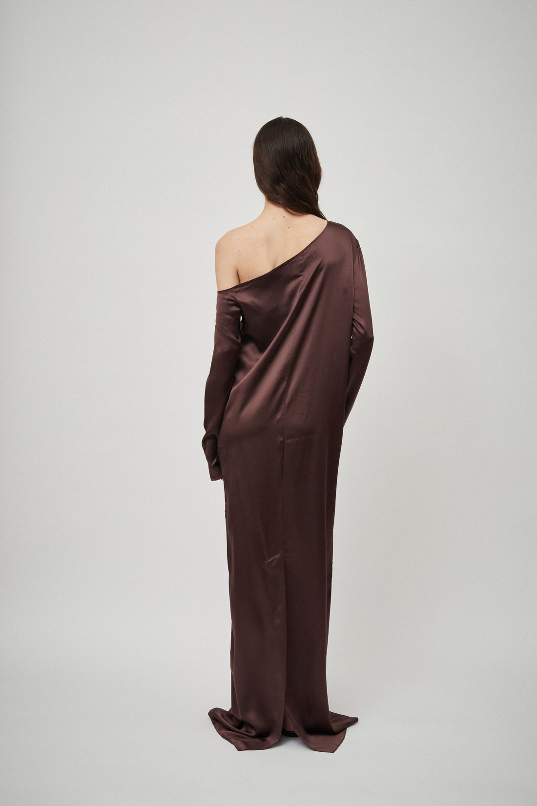 Silk Satin Asymmetric Dress
