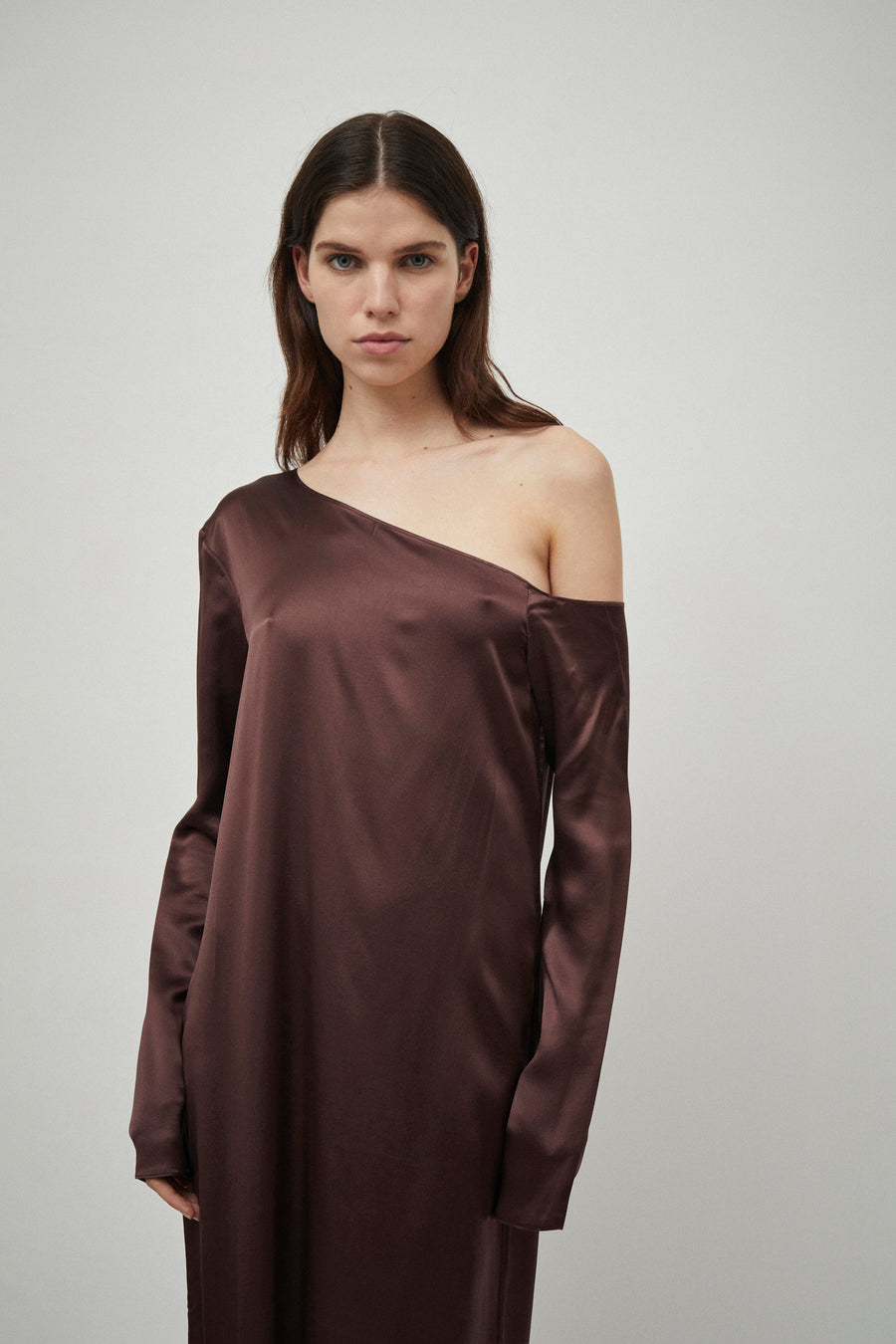 Silk Satin Asymmetric Dress