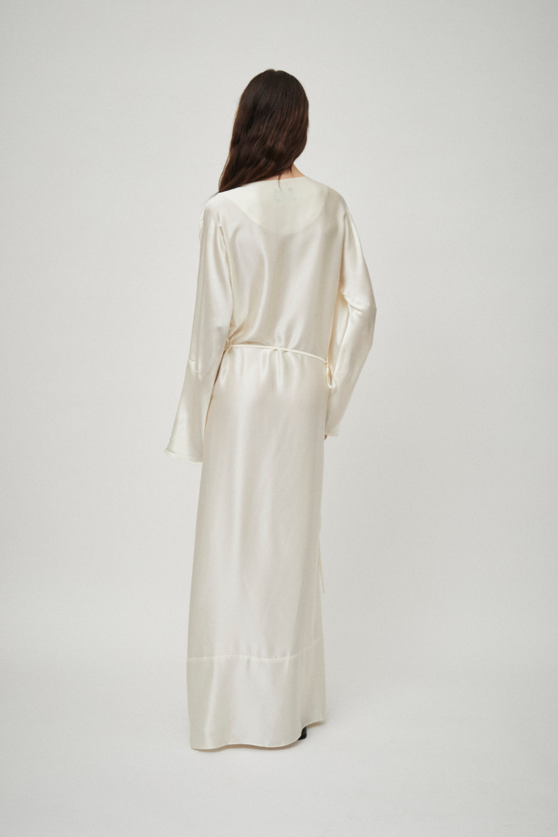 Silk Satin Wrap Dress