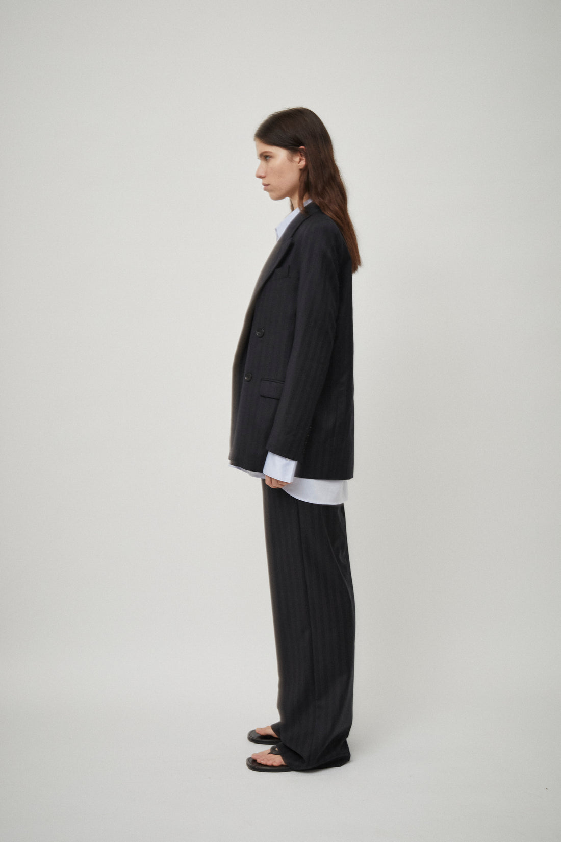 The Matildas Pinstripe Double Breasted Blazer