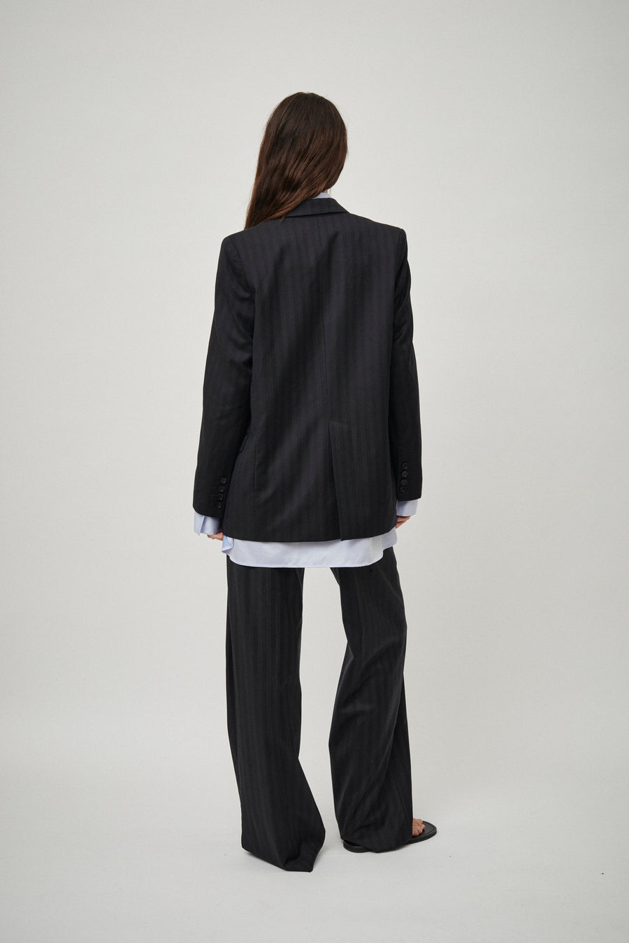 The Matildas Pinstripe Double Breasted Blazer