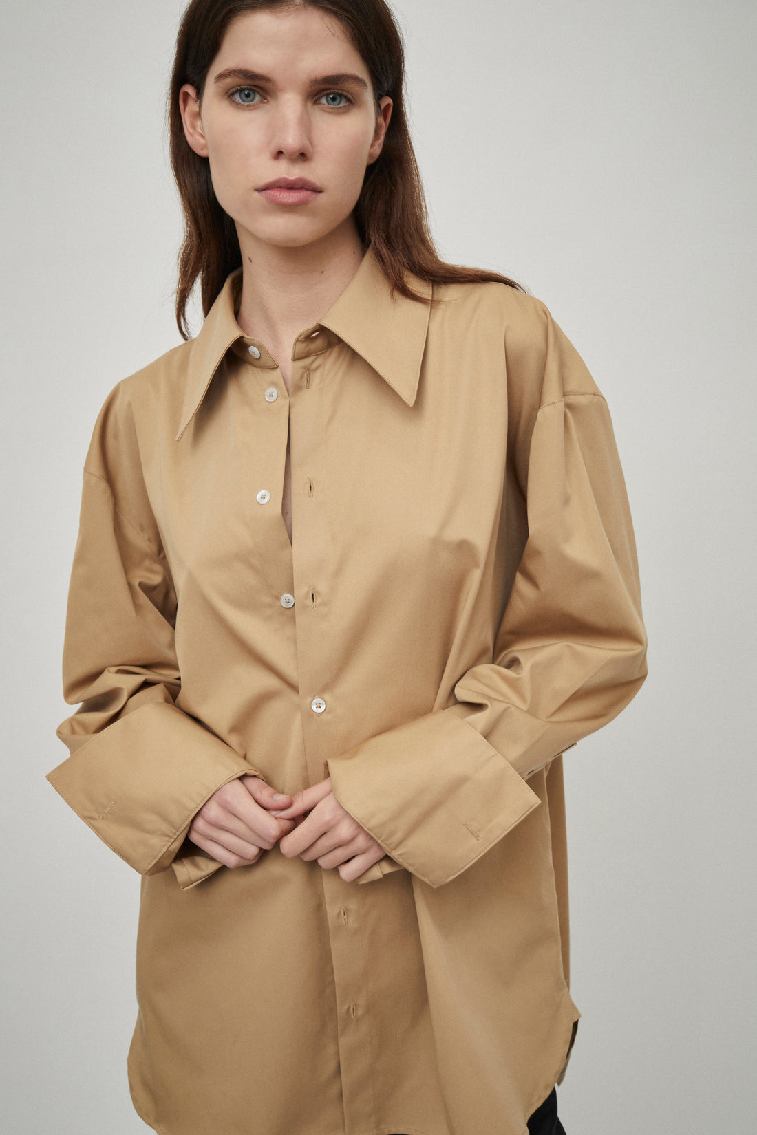Wide Collar Shirt