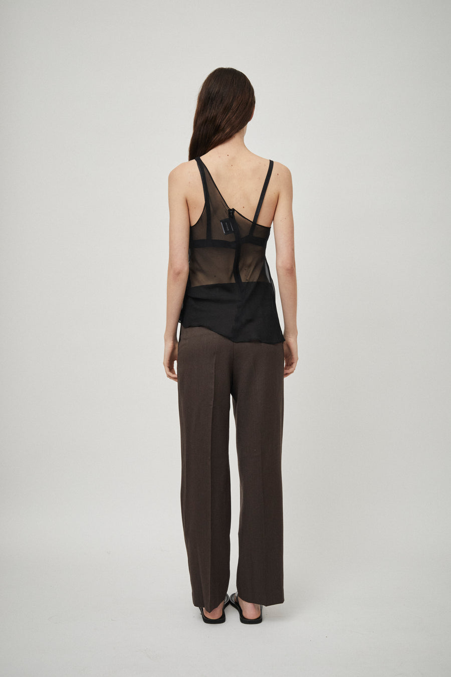 Georgette One Shoulder Tank