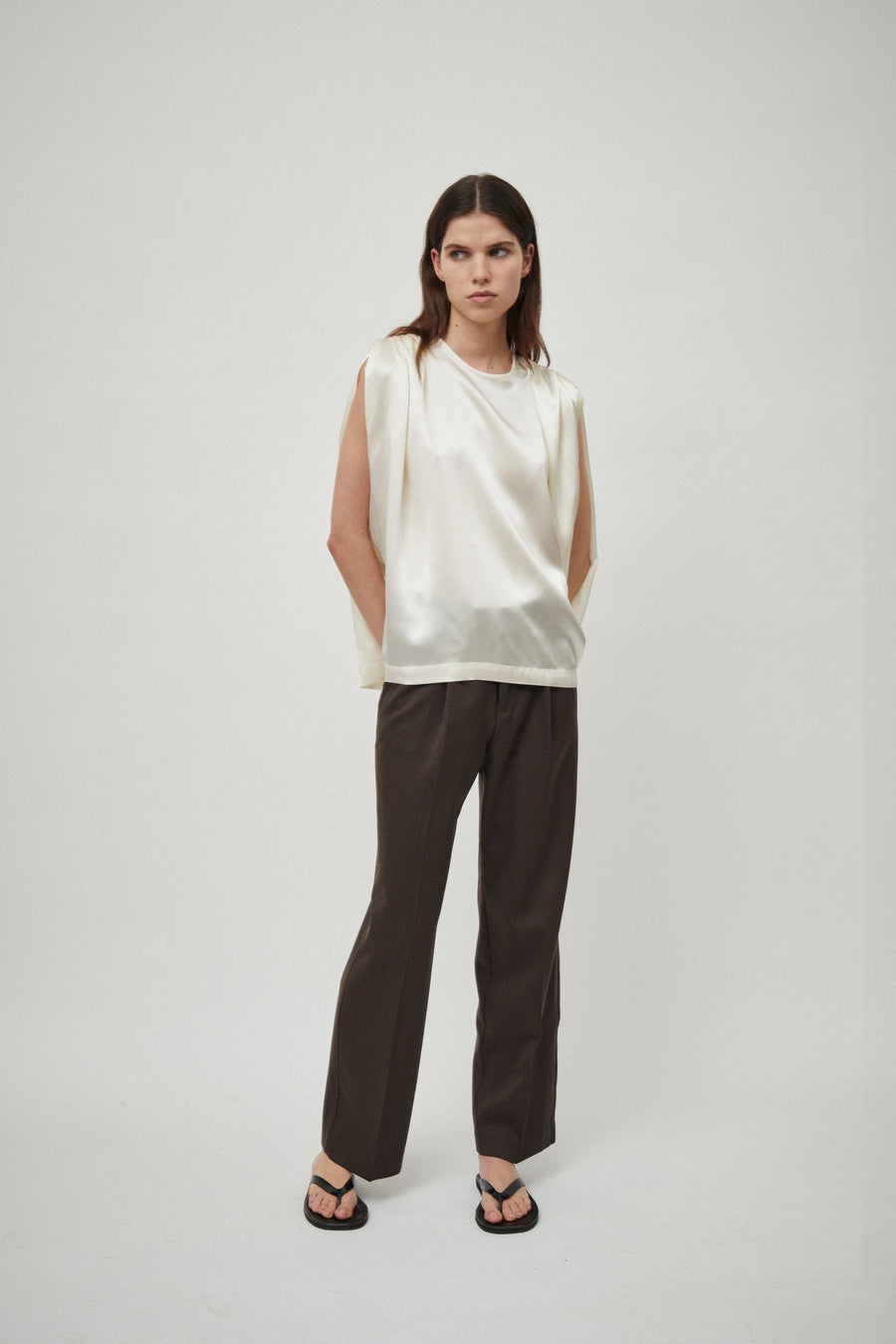 Pleat Shoulder Detail Tank