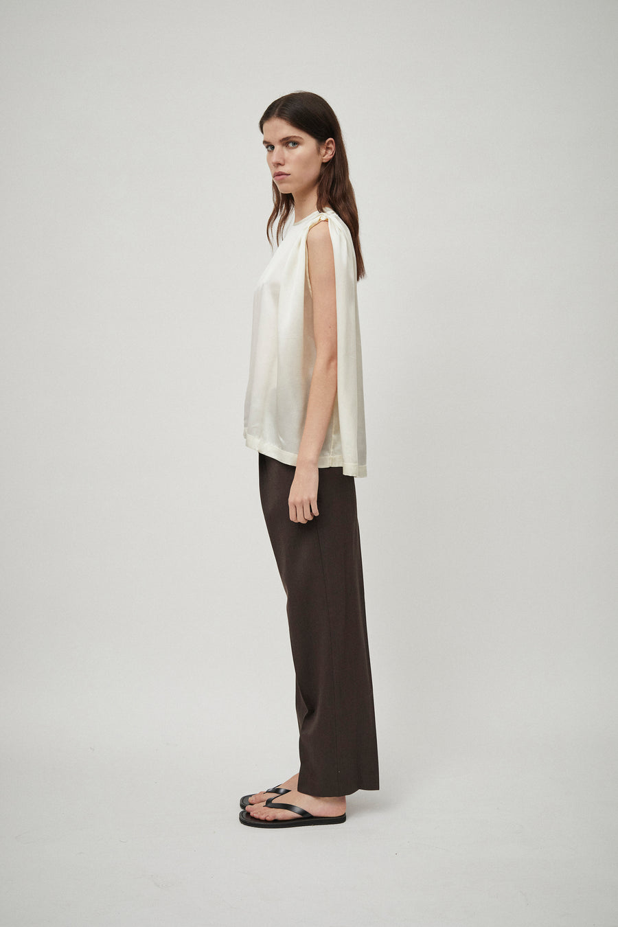 Pleat Shoulder Detail Tank