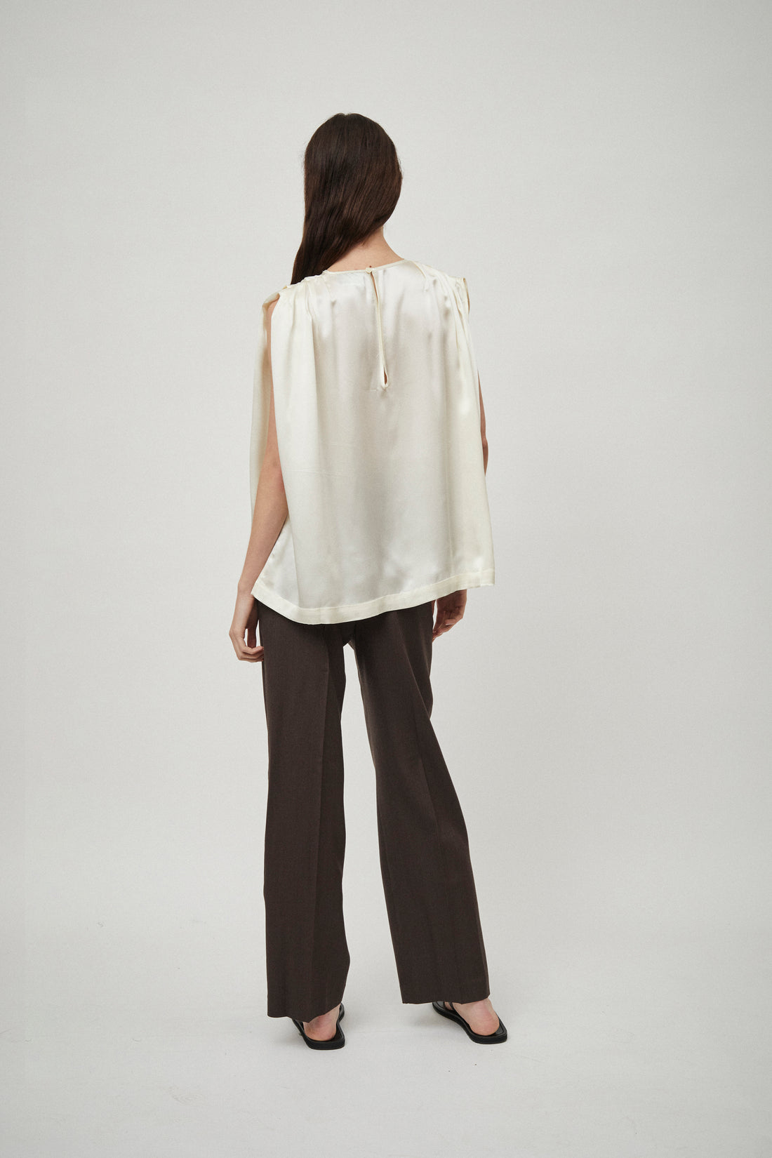 Pleat Shoulder Detail Tank