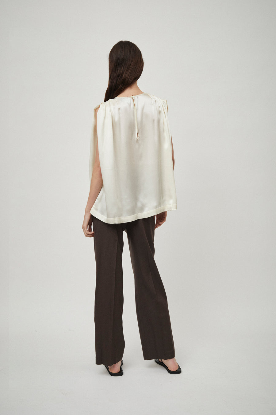 Pleat Shoulder Detail Tank
