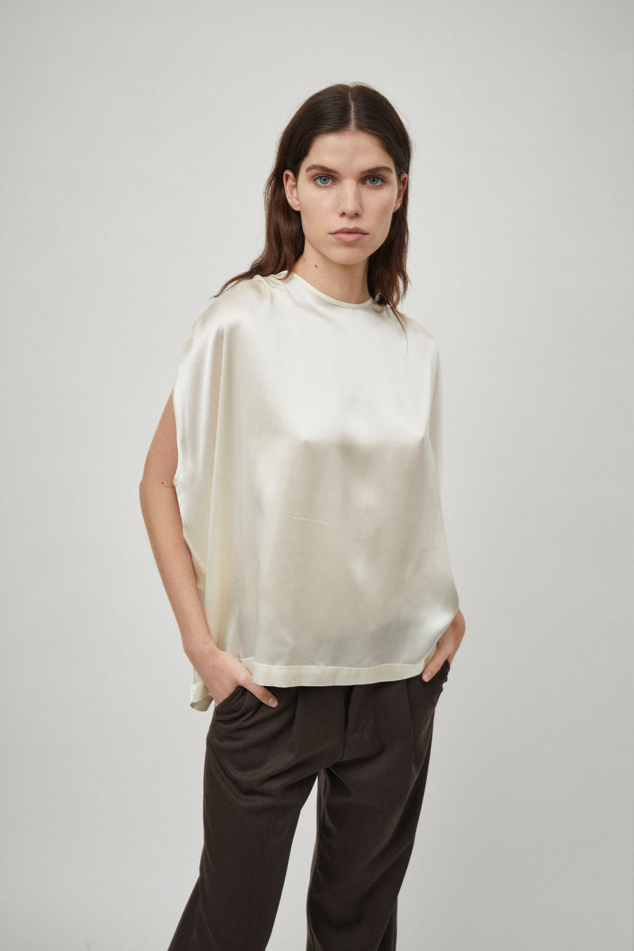 Pleat Shoulder Detail Tank