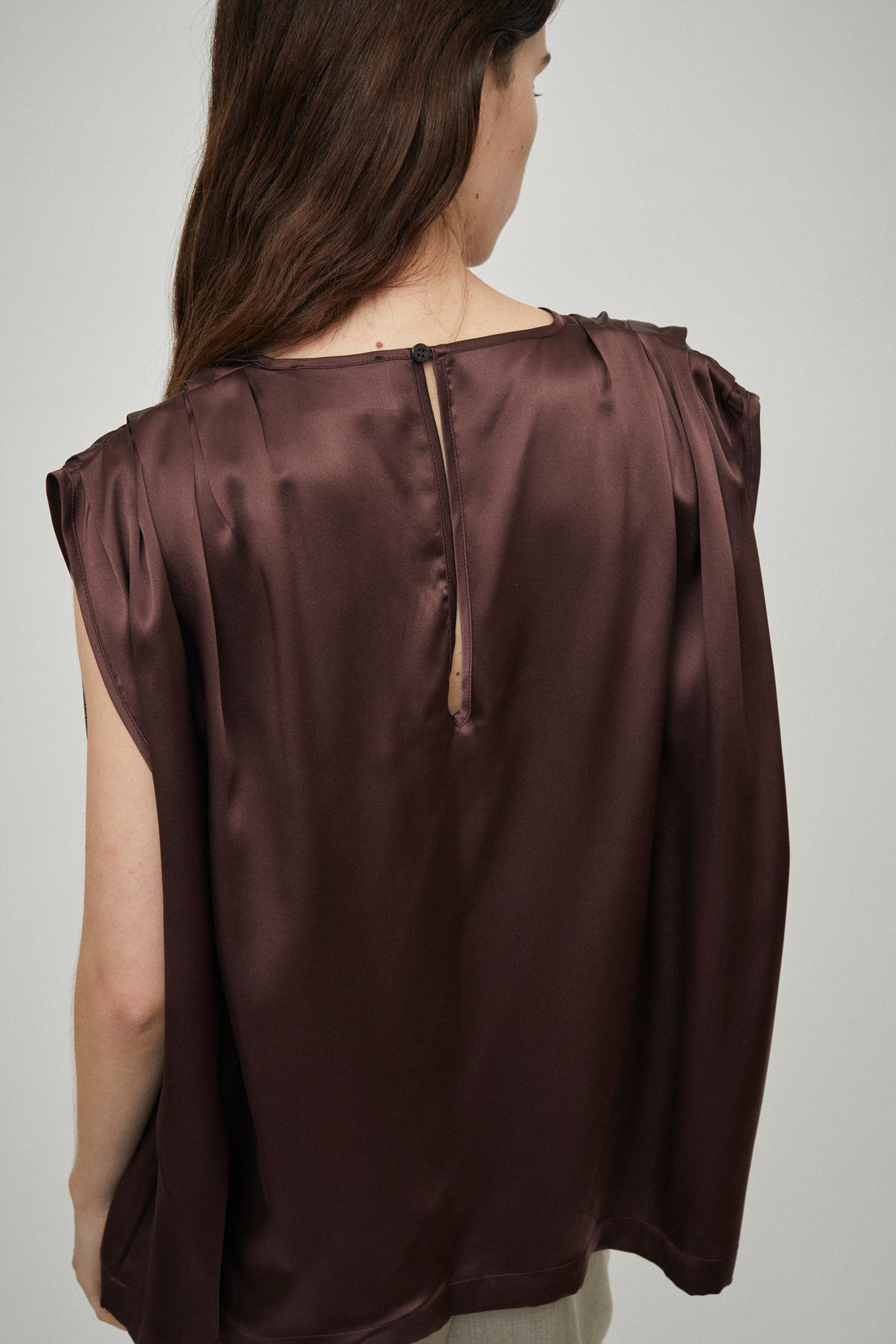 Pleat Shoulder Detail Tank
