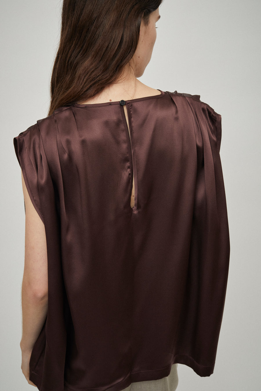 Pleat Shoulder Detail Tank