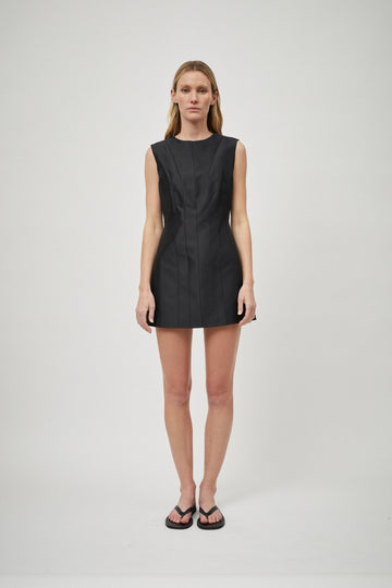 Silk Panelled Mini Dress