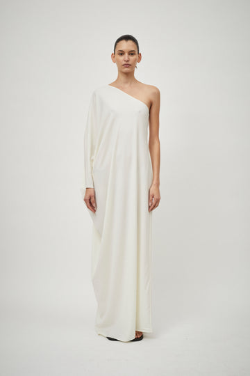 One Shoulder Gown Wool