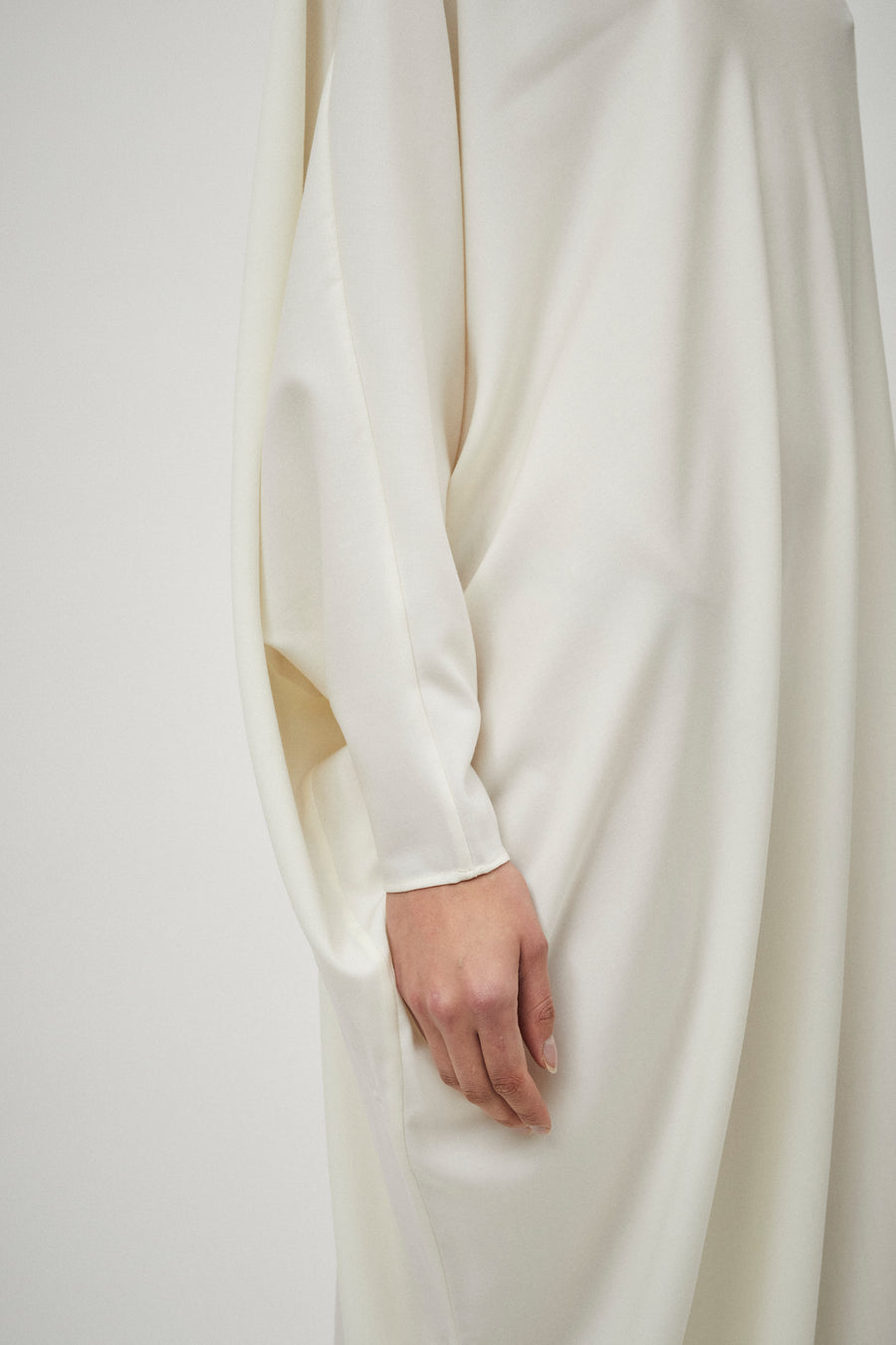 One Shoulder Gown Wool