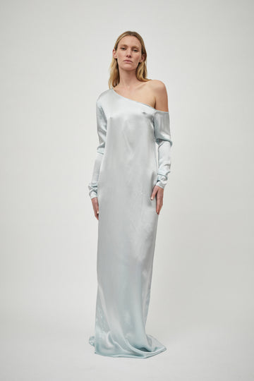 Silk Satin Asymmetric Dress