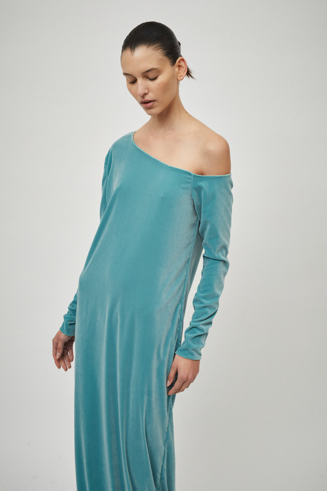 Velvet Asymmetric Dress