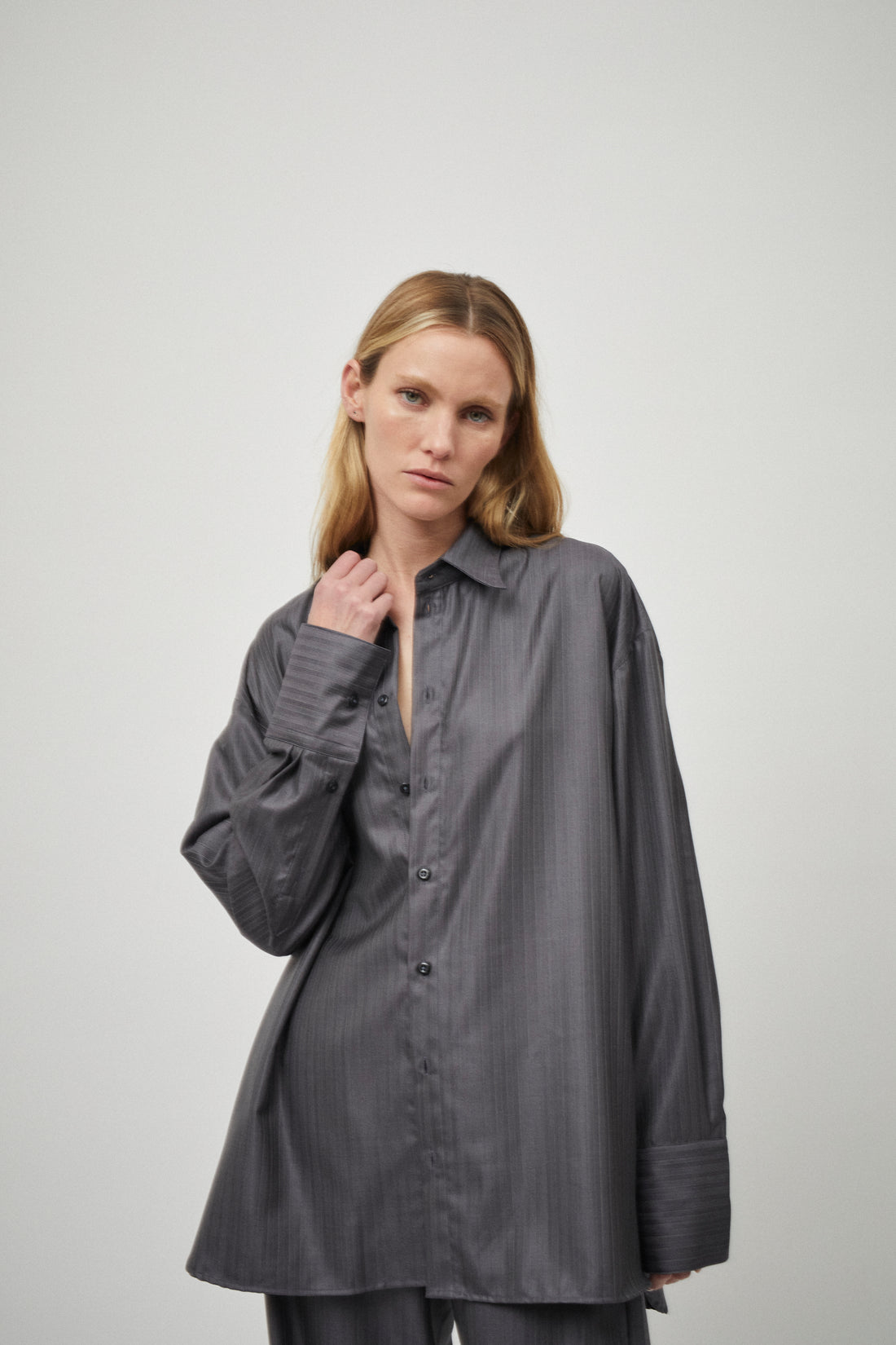 Wool Silk Classic Shirt