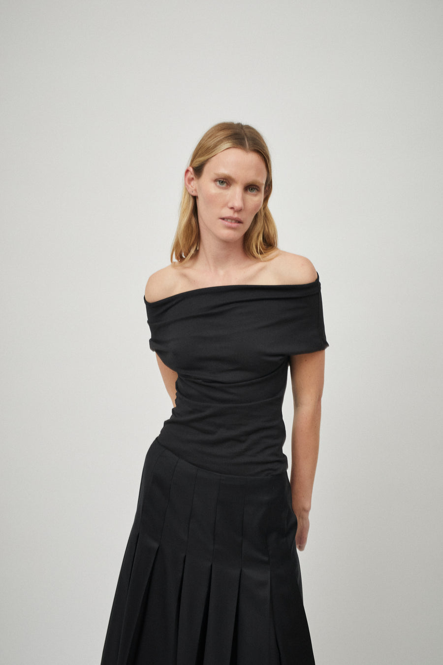 Wool Pleat Skirt