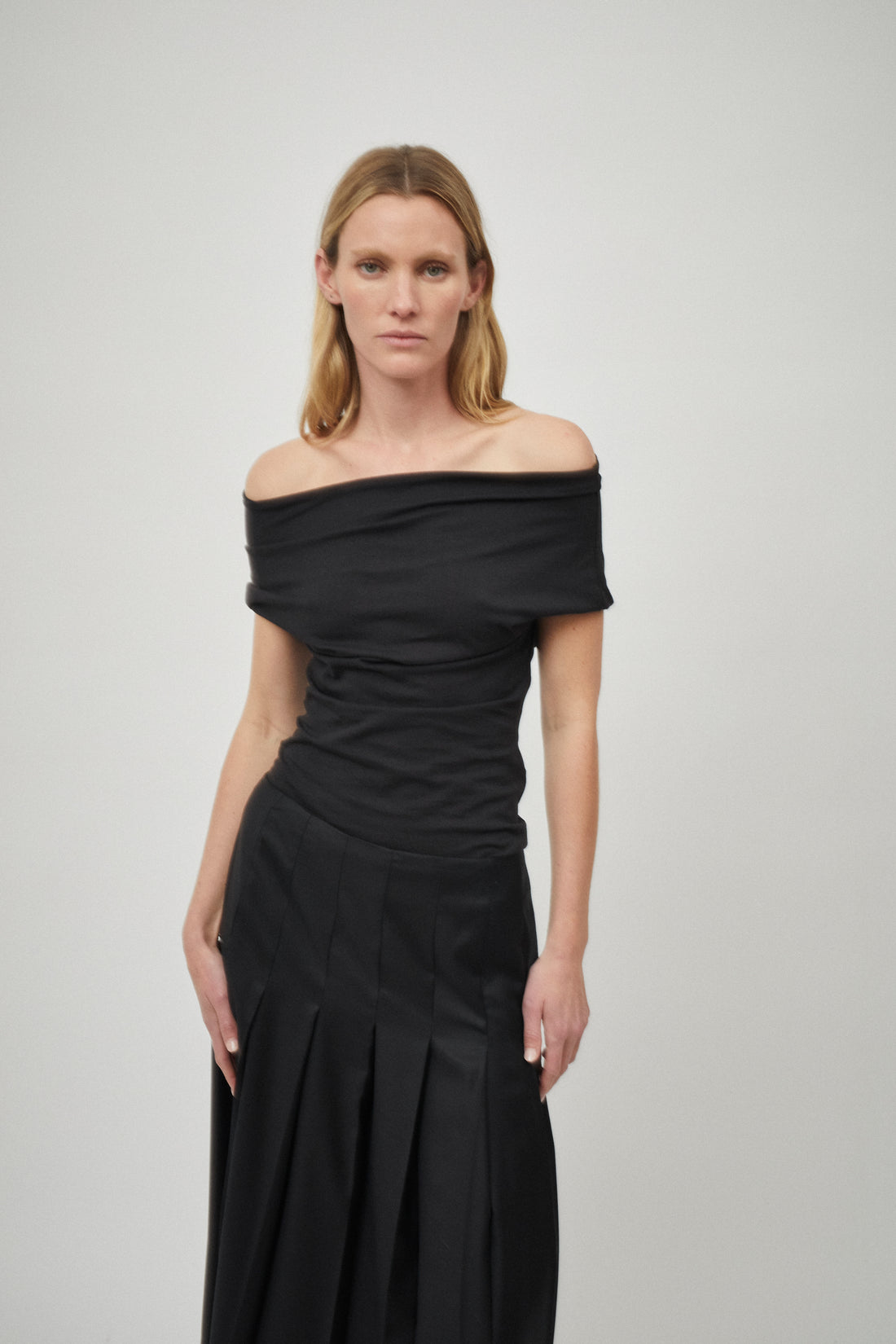 Wool Pleat Skirt