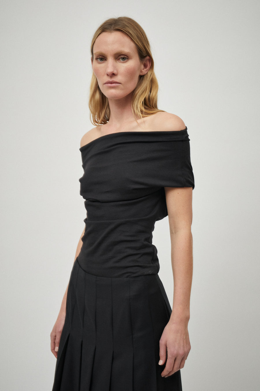 Wool Pleat Skirt