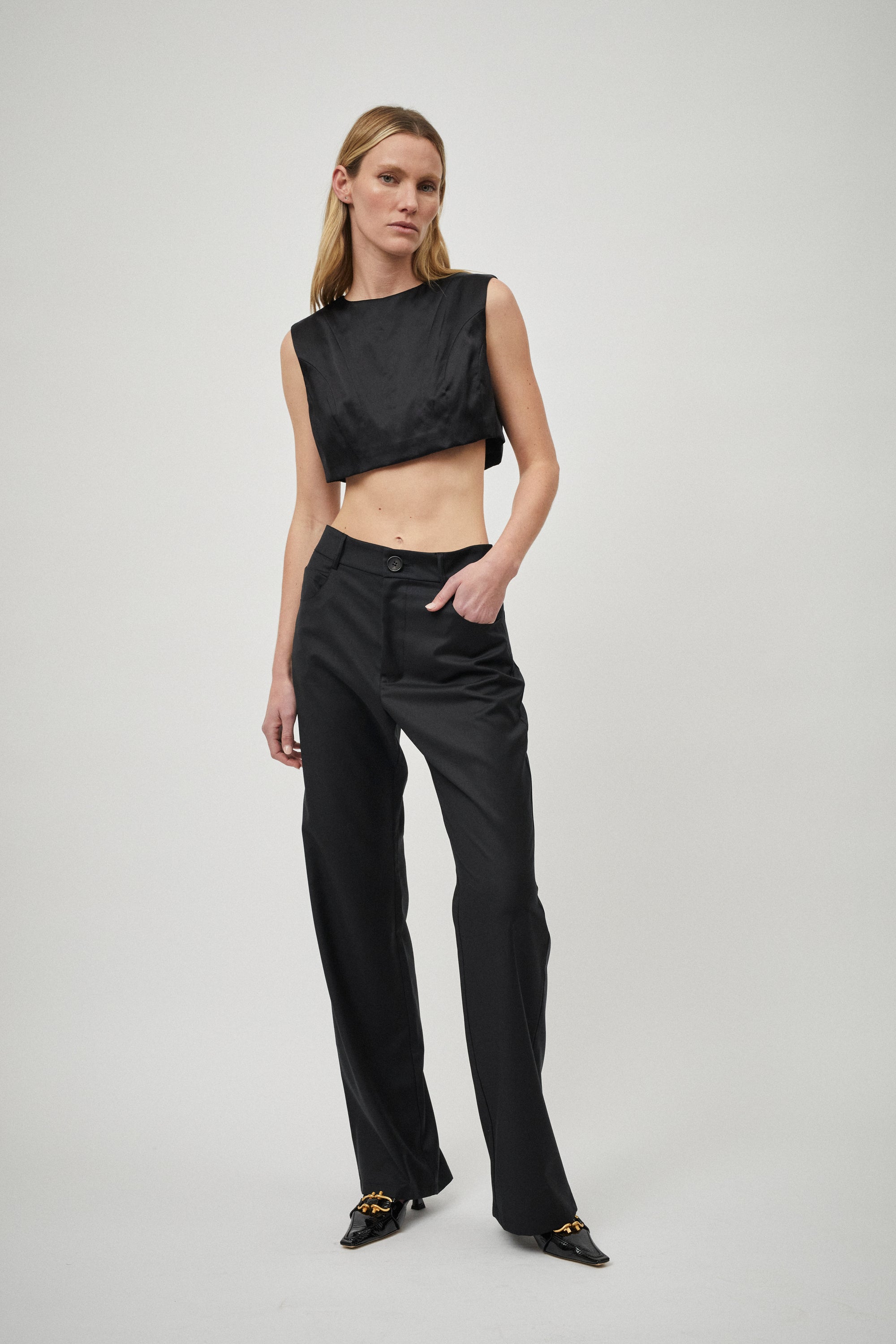 Panelled Crop