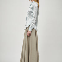 Wool Panelled Skirt