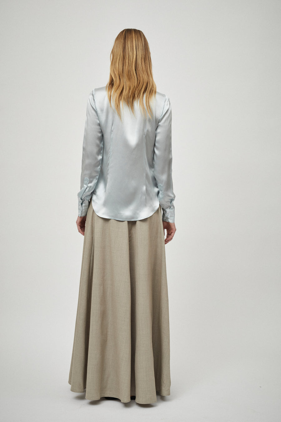 Wool Panelled Skirt