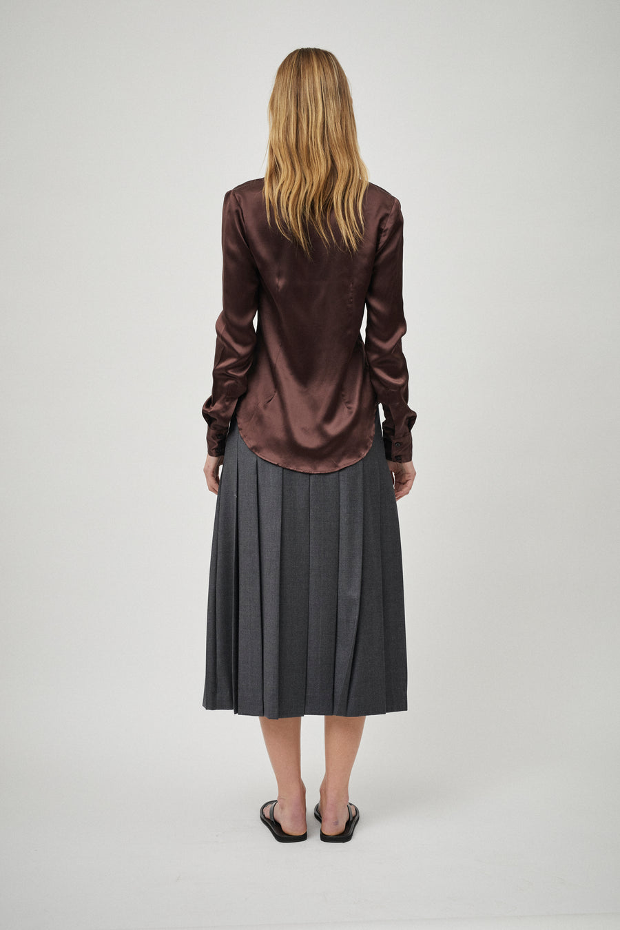 Dart Detail Silk Blouse
