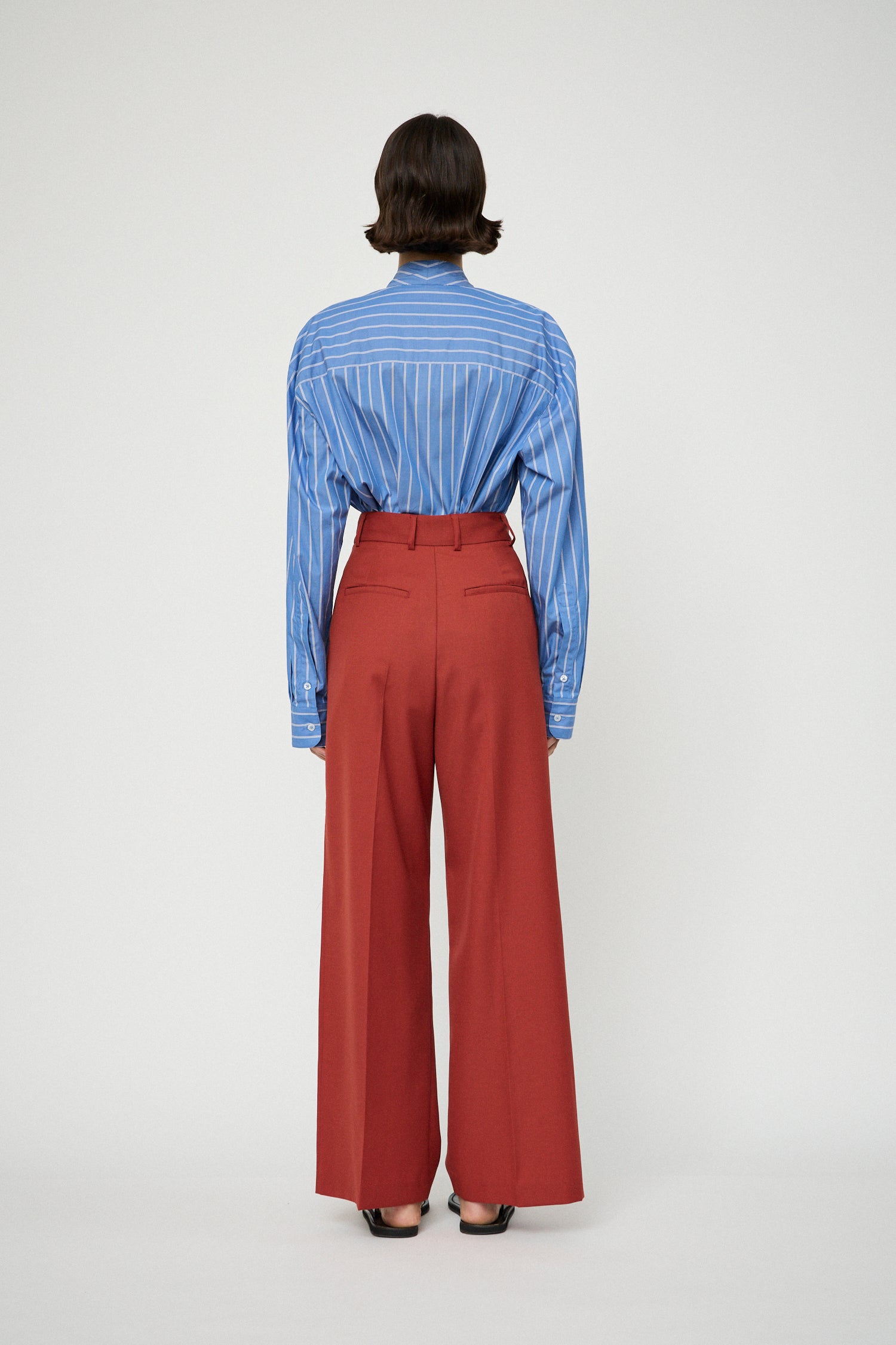 Double Pleat Trouser Rust