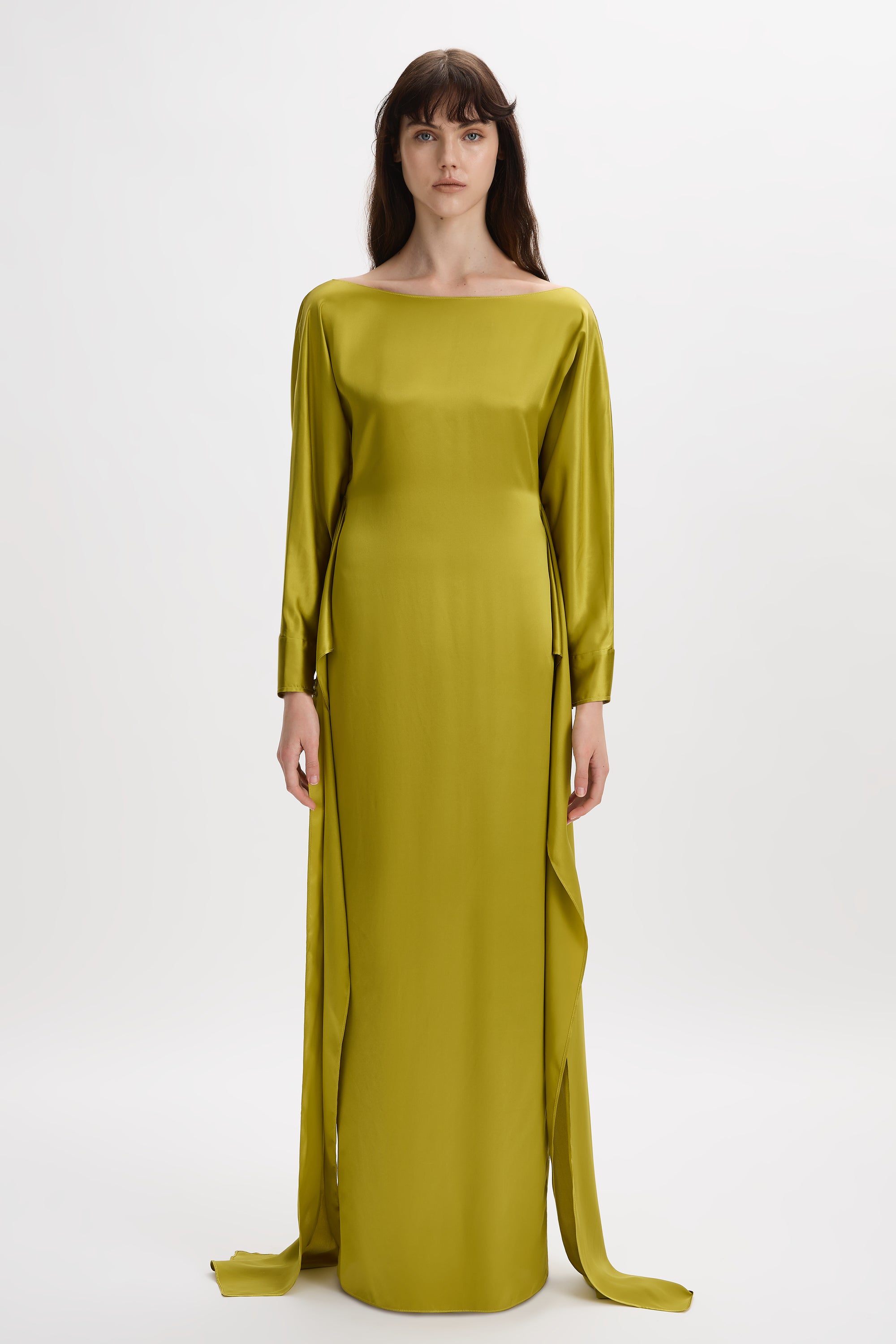 chartreuse colour dress FLOW GOWN | CULT MIA invisible zipper BEARE PARK | Theo Gown