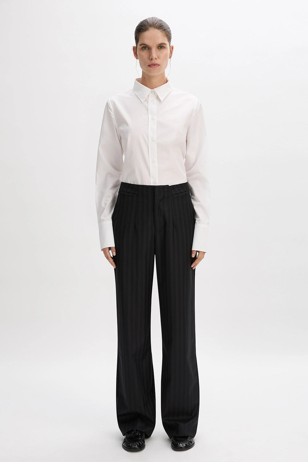 The Matildas Pinstripe Relaxed Tailored Trouser