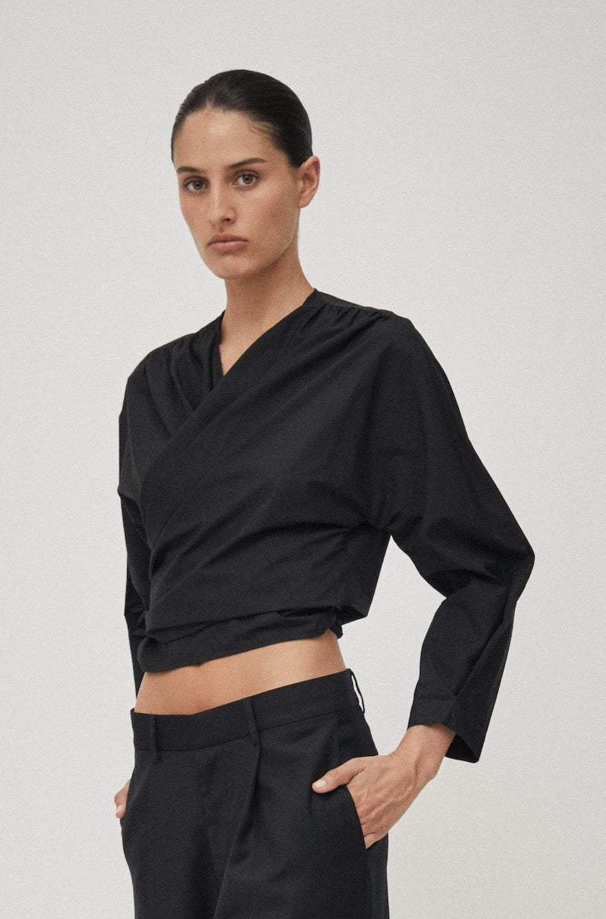 Cotton Wrap Top