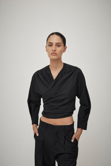 Cotton Wrap Top