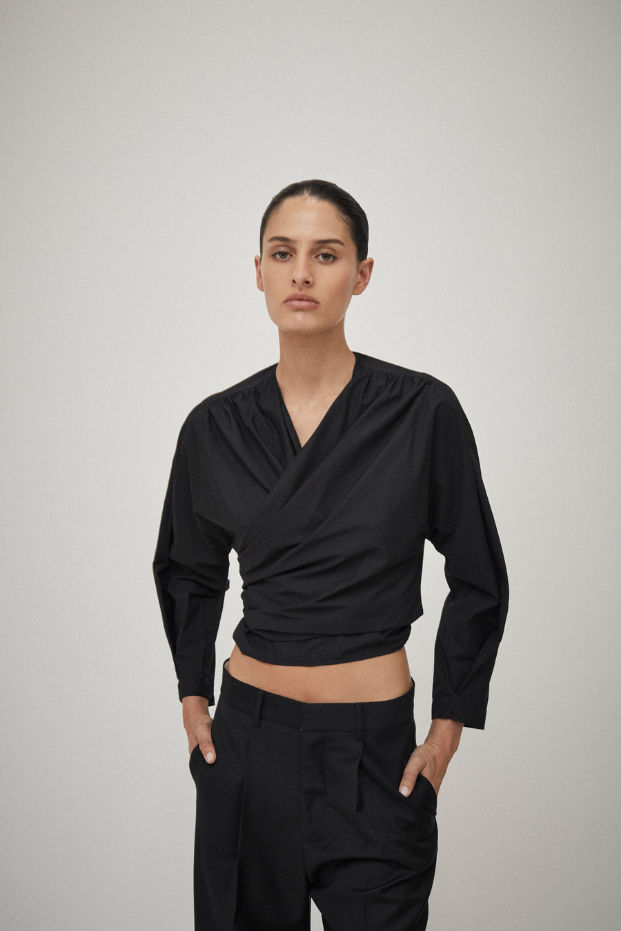 Cotton Wrap Top