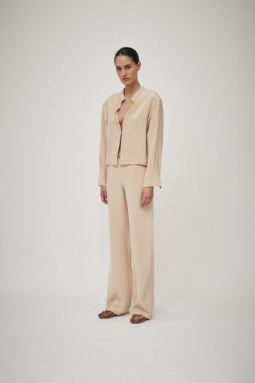 Silk Crepe Relaxed Pant
