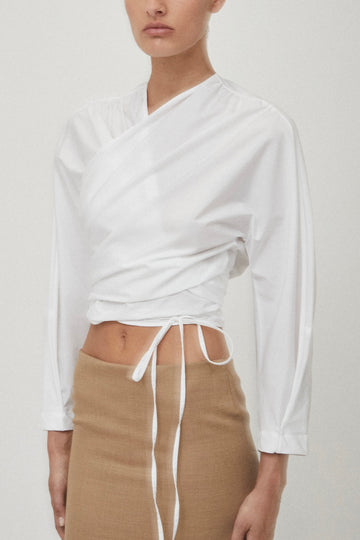 Cotton Wrap Top