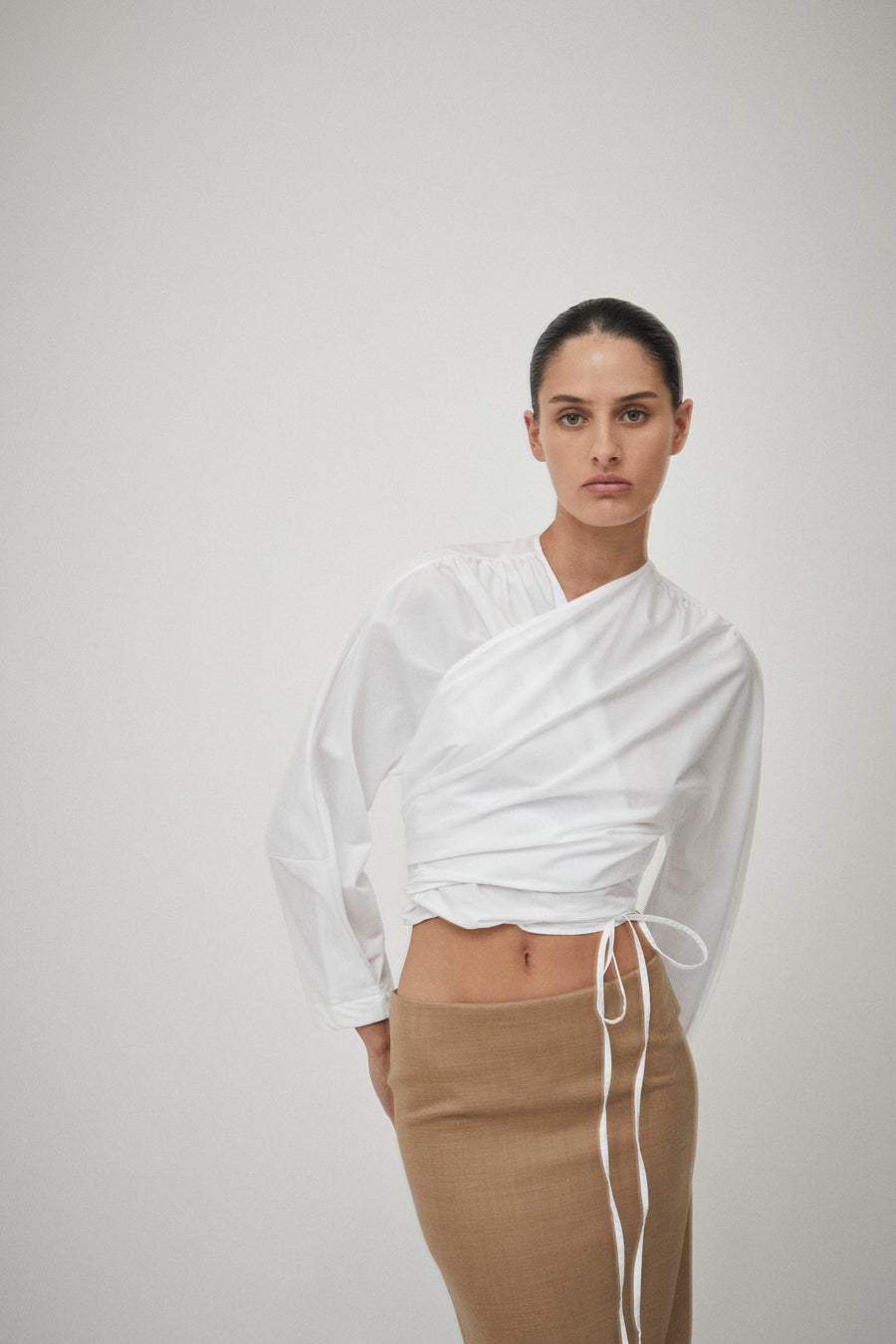 Cotton Wrap Top
