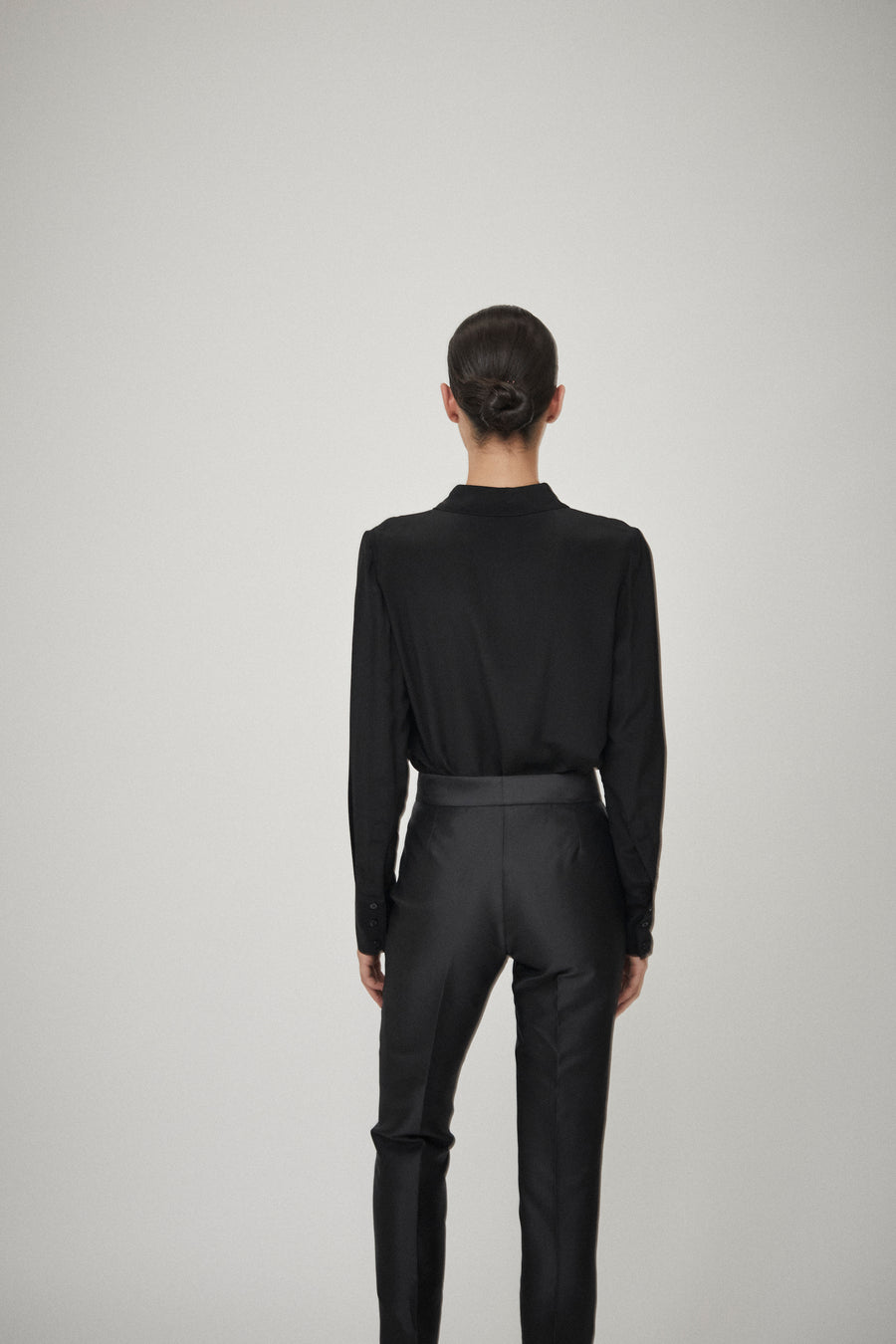 Silk Ankle Split Trouser
