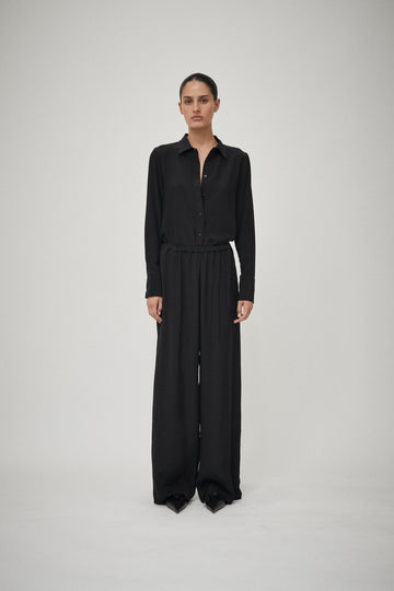 Silk Elastic Waist Pant