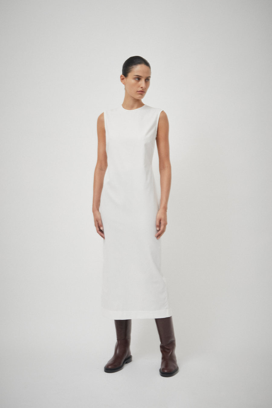 Drill Sleeveless Dress