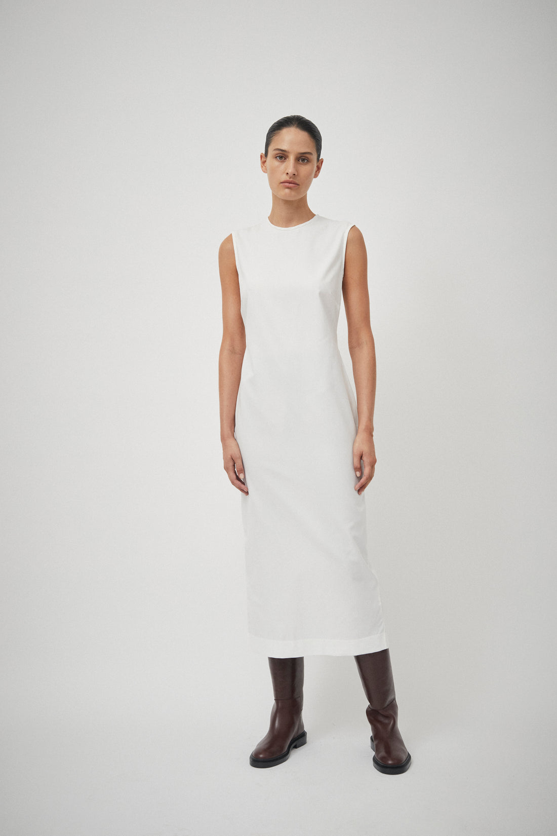 Drill Sleeveless Dress