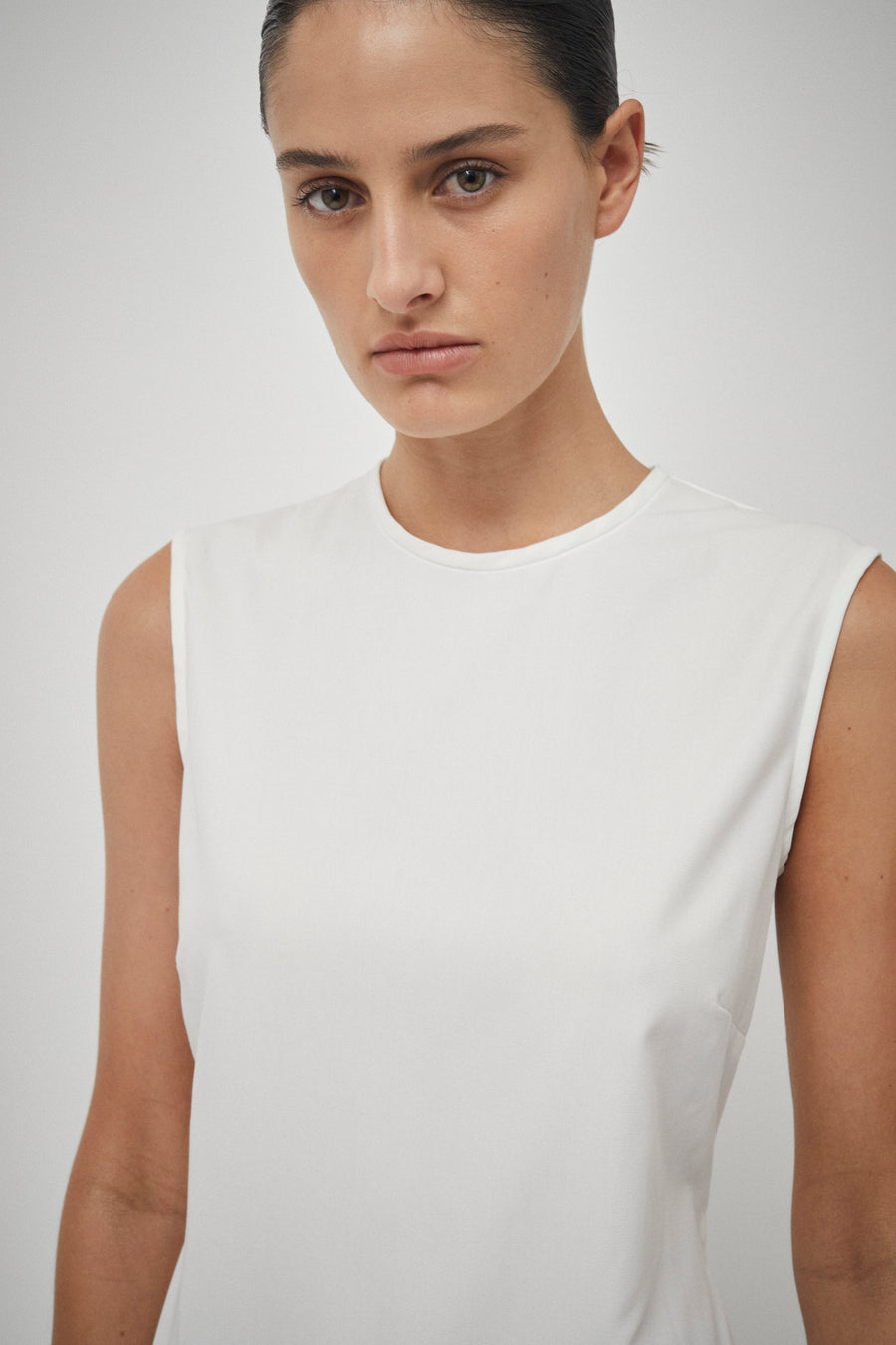 Drill Sleeveless Dress