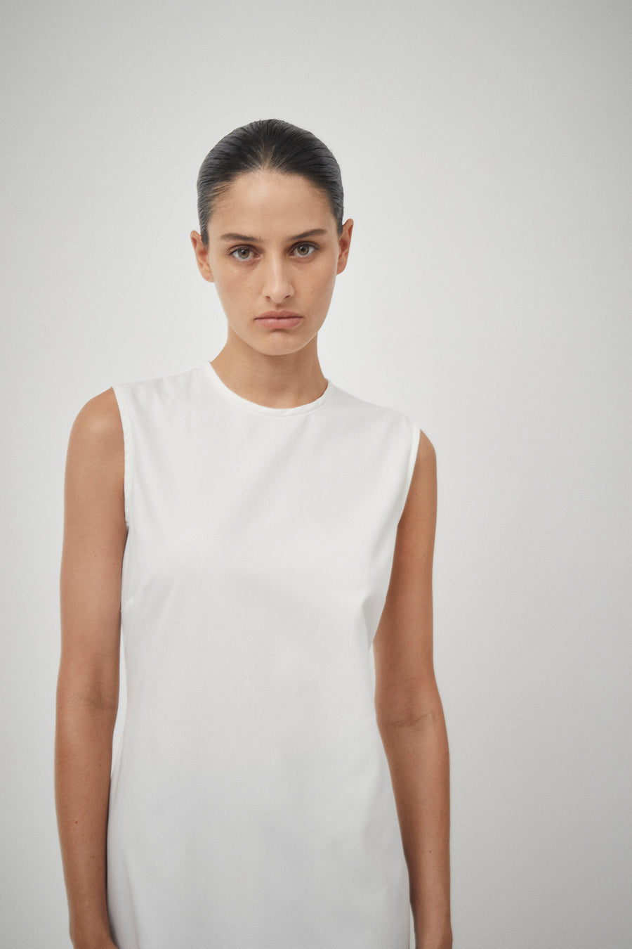 Drill Sleeveless Dress