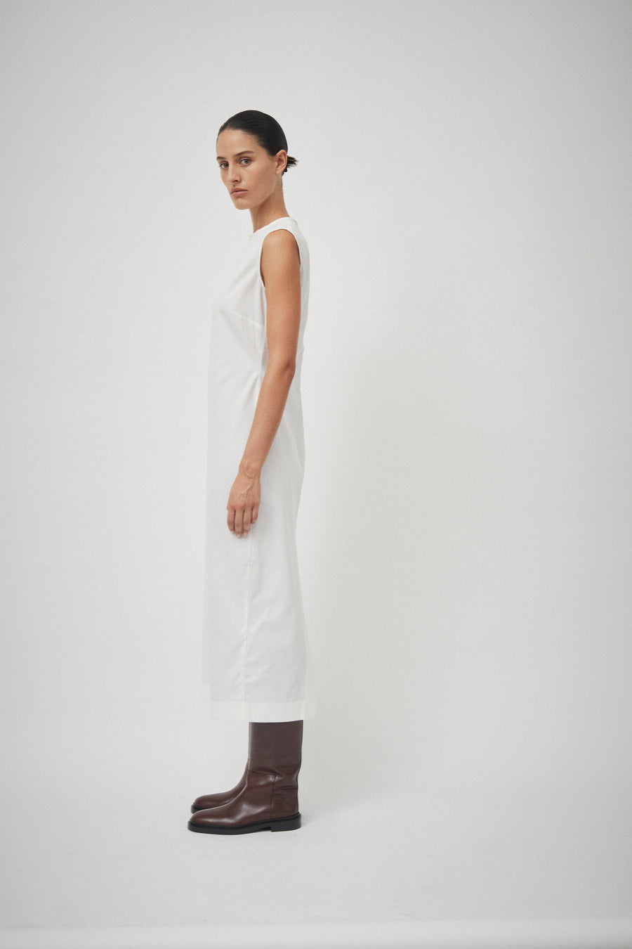 Drill Sleeveless Dress