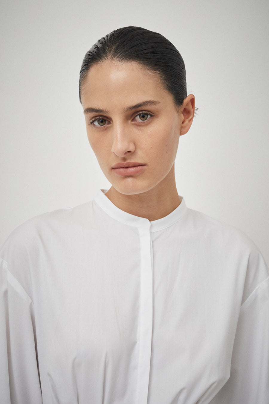 Cotton Pleat Detail Dress