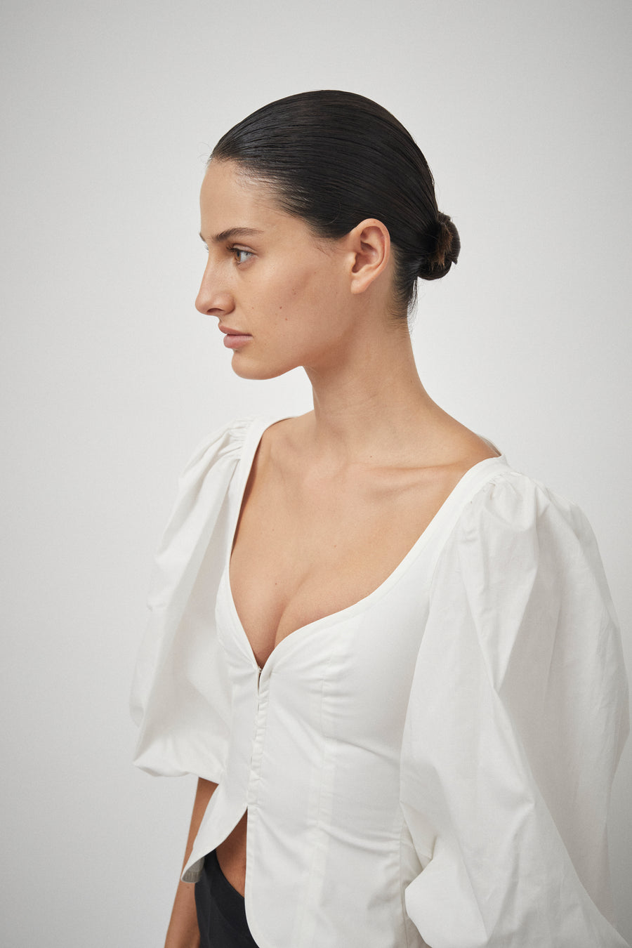 Cotton Puff Sleeve Top