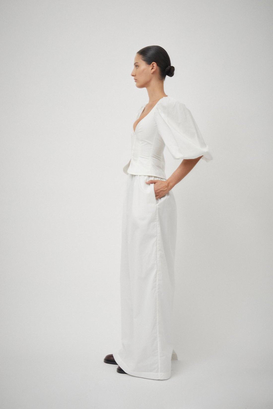 Cotton Elastic Waist Skirt