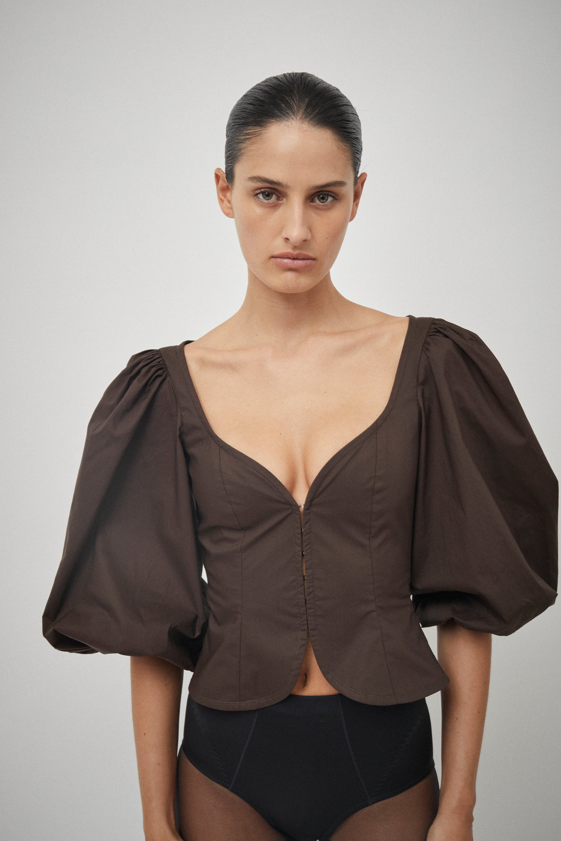 Cotton Puff Sleeve Top