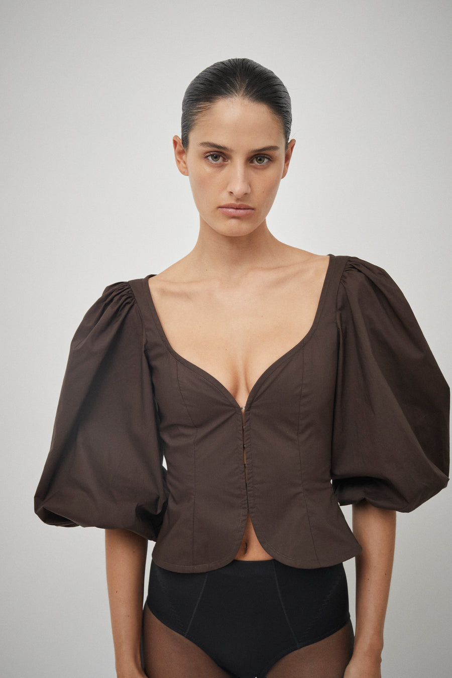 Cotton Puff Sleeve Top
