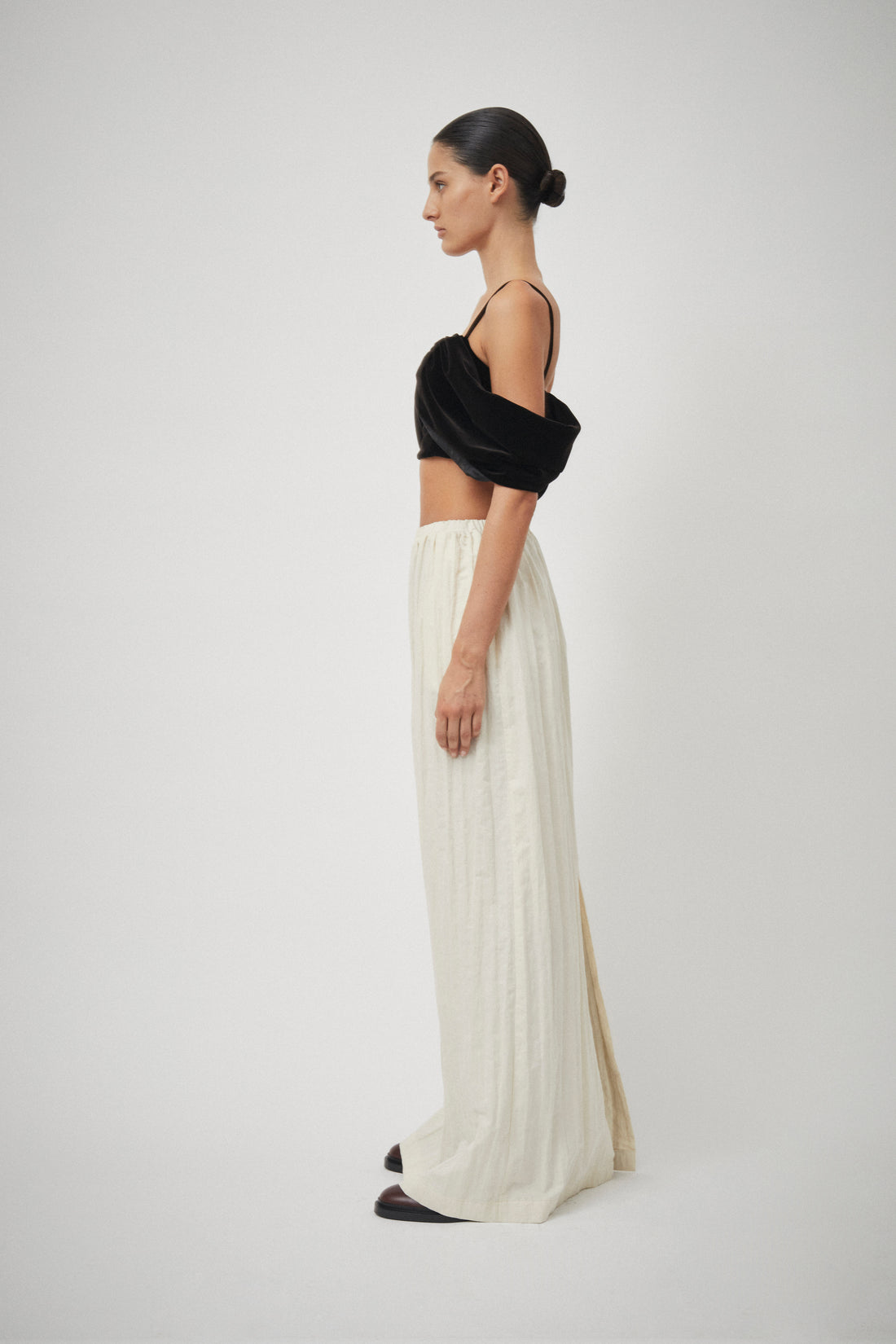 Velvet Drape Detail Crop